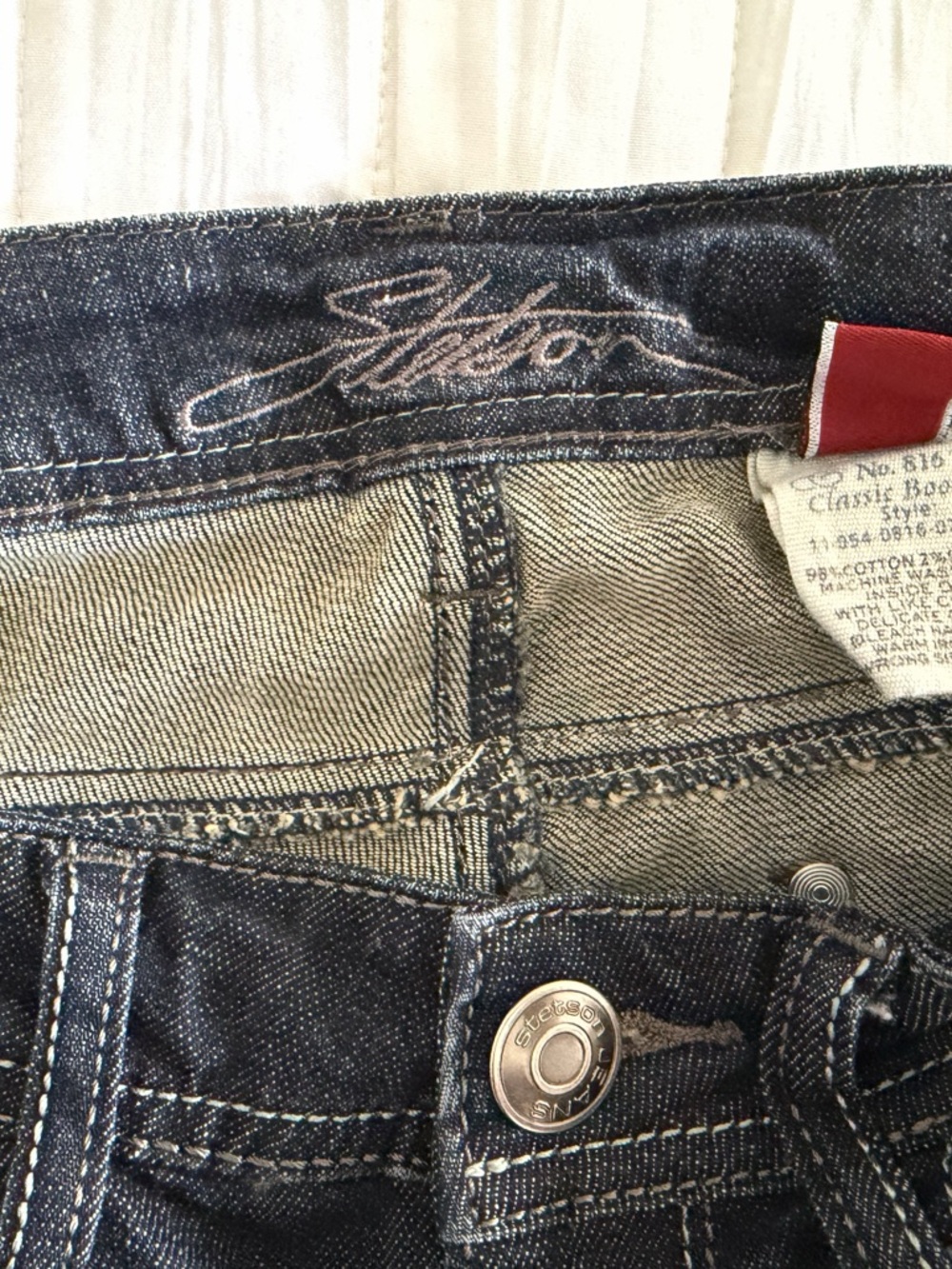 Stetson western jeans Sz-8 X long - Picture 5 of 10